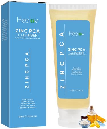 Zinc Face Wash | Zinc Soap Skin Therapy Body Cleanser for Acne Rosacea Eczema Dermatitis Psoriasis Itching | Cleansing Calming Facial Wash | Exfoliating Zinc Face & Body Wash for All Skin Types