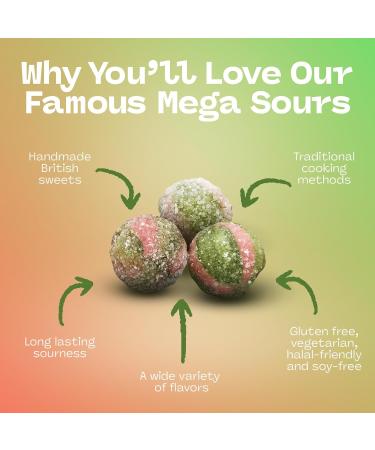  Barnetts Barnetts Mega Sour Watermelon Candy 227g - Buy Online on GoSupps.com