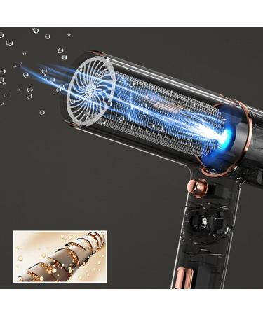 Hair Dryer with Diffuser Powerful Ionic Hair Dryer with Concentrator Quick Dry Lightweight 2 Heat/Speed Settings Less Frizz Shiny and Smooth Hair Black (White) - Buy Online on GoSupps.com