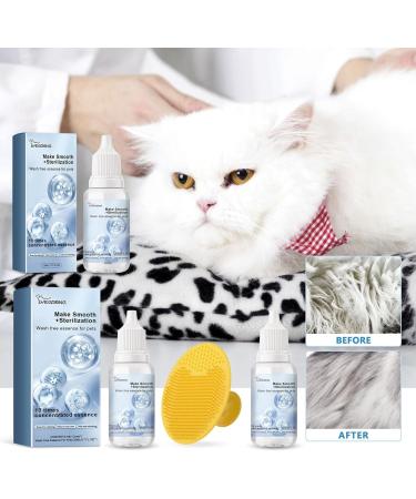 Wash Free Essence for Pets - Leave-in Conditioner & Dog Detangling Spray (2pcs) | Best Tangle Remover for Cats & Dogs - International Shipping Available - Buy Online on GoSupps.com