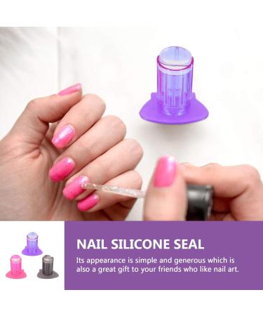 Lurrose Gel Nail Polish Children's Suit | 6PC Transparent Silicone Nail Art Stamper | DIY Nail Art Tools & Decorative Accessories - Buy Online on GoSupps.com
