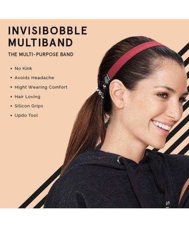 Invisibobble MultiBand Red-Y Rumble | 2-in-1 Hair Band & Spiral Tie for Girls & Women - Strong Support & Gentle on Hair Original Design from Munich - Buy Online on GoSupps.com