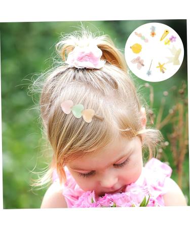 Ipetboom 2 Sets Children's Hair Clip Set Suit Hair Barrettes for Lovely Hairpin Hair Accessories Yellow Flower Hair Clip Resin Princess Girl Child Daisy Flower Iron - Buy Online on GoSupps.com