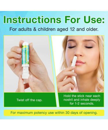 JoanofArc Nasal Inhaler Stick 4-Pack: Non-Drowsy Reduce for Motion Sickness Travel Essential for Car Plane & Cruise Natural Mental Clarity Booster - Buy Online on GoSupps.com