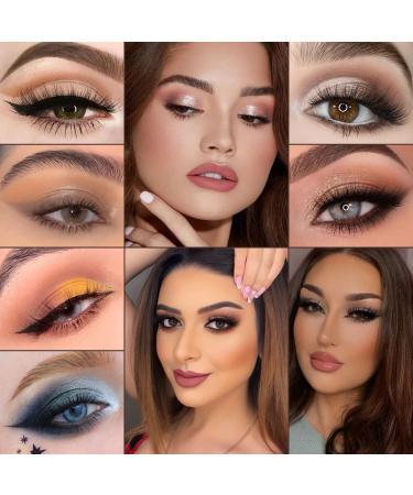 Nude Naked Eyeshadow Makeup Palette - 18 Shades of High Pigment Matte and Shimmer Eyeshadows - Waterproof, Blendable, Long Lasting - Natural Brown Soft Makeup Look - Elegant Eyes - Buy Online on GoSupps.com