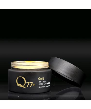 Q77+ - Face Mask - Gold Peel Off Mask - Eliminates toxins and imperfections - Firming and moisturizing effect - With Gold particles and Hyaluronic Acid - 50 ml - Buy Online on GoSupps.com