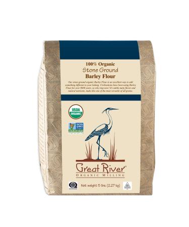 Great River Organic Milling Barley Flour 5 lb (Pack of 4) - Organic and Non-GMO - Buy Online on GoSupps.com