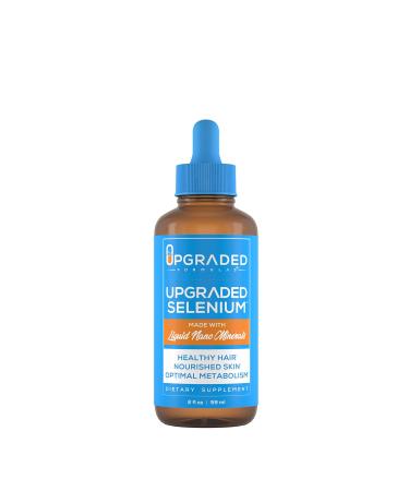 Upgraded Formulas Selenium Supplement with Liquid Nano Minerals - Healthy Hair Nourished Skin and Optimal Metabolism - Organic Vegan Paleo (2 Fluid Ounces)