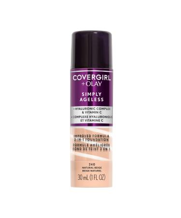 Covergirl Olay Simply Ageless 3-in-1 Foundation 240 Natural Beige 1 fl oz (30 ml) - Buy Online on GoSupps.com