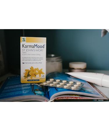 Schwabe KarmaMood St John's Wort Extract 250mg - Natural Remedy for Low Mood and Anxiety - 30 Tablets - Buy Online on GoSupps.com