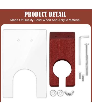 Solid Wood Acrylic Shearing Guide for Carpet Trimmer - Rug Tufting Tool (Brown) - Buy Online on GoSupps.com