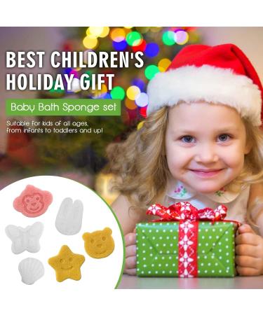 Organic Konjac Sponge Baby Set (6 Pack) - Gentle Cleansing and Exfoliating for Body & Face | Natural Bath Sponges for Newborn Essentials - Buy Online on GoSupps.com