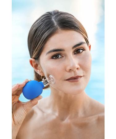 Glass Cupping Therapy Set for Face & Body - Cellulite Reduction and Body Shaping - Vacuum Massage Cups with Free Book - 4 Cup Gift Set - Buy Online on GoSupps.com