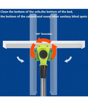 Silicone Brooms for Floor Cleaning with 51 Long Handle Silicon Broom Broomi for Concrete Floor Bathroom Tile - Buy Online on GoSupps.com