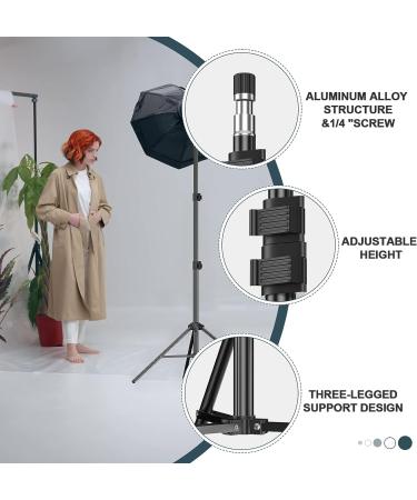 EMART 7 Ft Photography Light Stand - Portable Tripod Stand for Speedlight, Flash, Softbox, Umbrella - 2 Pack 7ft with Carry Case - Buy Online on GoSupps.com