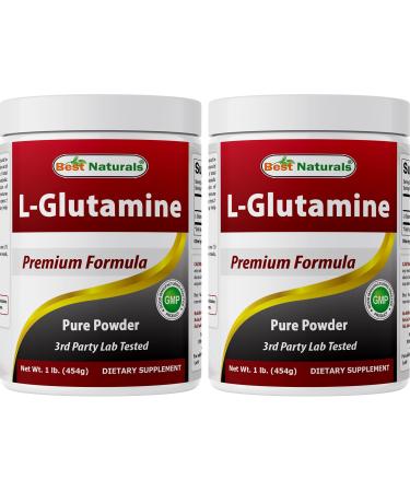 Best Naturals L-Glutamine Powder 1 LB (Pack of 2) - Buy Online on GoSupps.com