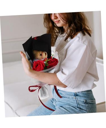 Alipis Bear Bouquet Roses Fresh Flowers Gifts Sunflowers Decor Sunflower Decorations Doll Flower Bouquet Stuffed Pig Plush Toy Doll Figurine Bouquet Animal Accessories Banquet Cloth Rose 30X15CM - Buy Online on GoSupps.com