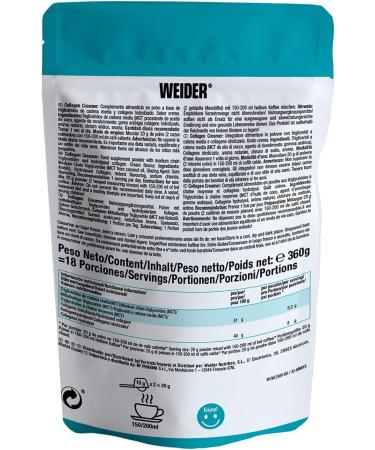 Weider Collagen Creamer (360g) Hydrolyzed Collagen & MCT (Coconut Oil) Powder for Bulletproof or Shake Creamy Coffee Weight Control Joint & Skin Care Keto Diets - Buy Online on GoSupps.com