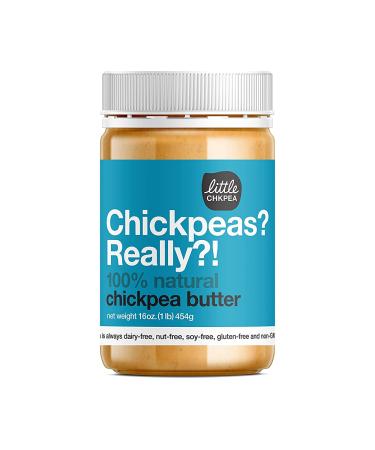Little Chickpea All-Natural Chickpea Butter 16oz Jar | Non-Dairy, Gluten-Free, Soy-Free, Nut-Free | High Fiber, High Protein, Non-GMO, Kosher | Sustainable & Allergy-Free Spread - Buy Online on GoSupps.com