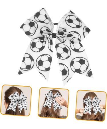 FRCOLOR Soccer Ribbon Girl Hair Accessories Soccer Hair Accessories Kids Hair Ties Kid Hair Accessories Hair Ribbon Bows for Hair Elastic Hair Ties Child Thread Webbing Elasticity Bow Tie - Buy Online on GoSupps.com