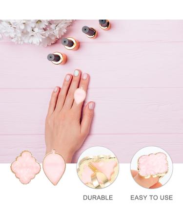 Palettes de Manucure Annulaires 2 Pi ces Taille R glable R sine Rose pour Nail Art Professionnels et Particuliers Usage Facile Mixage Vernis Ongles Cloud et Feuille - Buy Online on GoSupps.com