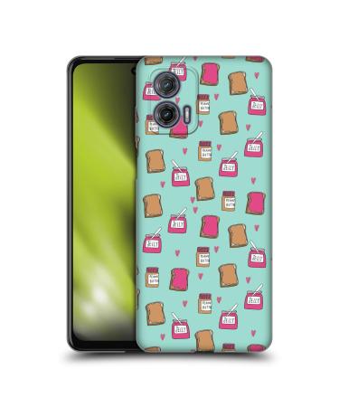 Head Case Designs Officially Licensed Andrea Lauren Design Peanut Butter And Jelly Food Pattern Soft Gel Case Compatible With Motorola Moto G73 5G Motorola Moto G73 5G Peanut Butter And Jelly