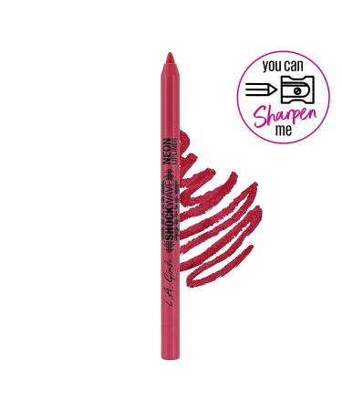 L.A. Girl Shockwave Neon Lipliner Pencil - Fiery 0.04 oz - Buy Online on GoSupps.com