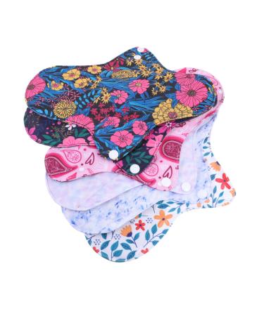 Hemoton 6pcs Napkin Washable Pad Menstrual Pad Durable Women Accessories Creative Pad Reusable Period pad Mama Cloth warp pad Mother Mesh Surface Non-Woven