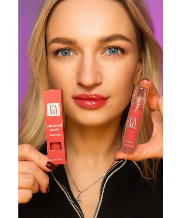 SIA LAMI COSMETICS Lami Shimmer Gloss high gloss lip gloss moisturizing formula light texture Peach Glow 35 ml - Buy Online on GoSupps.com