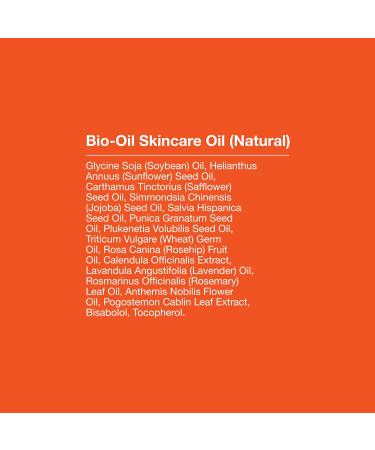 Bio-Oil Natural Skincare Oil Serum Face and Body Moisturizer with Chamomile Rosehip and Lavender Oil for Scars Stretch Marks Sensitive Skin All Skin Types 2 Oz 2 Fl Oz (Pack of 1) - Buy Online on GoSupps.com