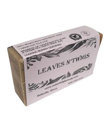 WFG Waterfall Glen Soap Co. - Leaves n Twigs Bath Soap | Natural Vegan Soap with Patchouli & Sweet Orange | Cocoa Butter Enriched Body Soap - Buy Online on GoSupps.com