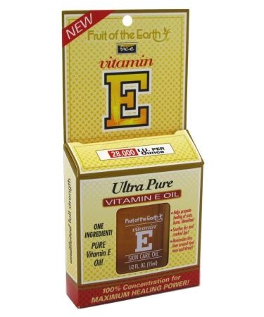 Fruit Of The Earth Vitamin-E Oil Ultra Pure 0.5 Ounce (14ml) (3 Pack)