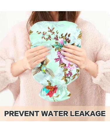 Floral Pattern Hot Water Bottle 2L | Pain Relief for Headaches & Neck | International Shipping - Buy Online on GoSupps.com