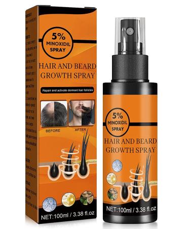 5% Minoxidil for Men and Women  100mL Hair Growth Spray for Stronger  Thicker and Longer Hair Regrowth  Hair Loss and Thinning Treatment with Ginger Extract  2 Month Supply