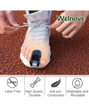 Welnove Toe Splint - Toe Straightener for Hammer Toe, Bent Toe, Claw Toe - Blue-Toe Support Wrap - Buy Online on GoSupps.com