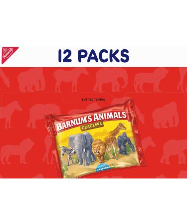 Barnum's Original Animal Crackers 12 Snack Packs - Delicious & Convenient Snacking Option - Buy Online on GoSupps.com