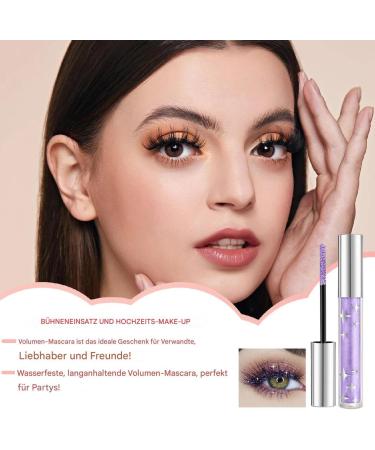  Tanxier Waterproof glitter mascara waterproof color thickening diamond glitter mascara volumizing mascara 5g - Buy Online on GoSupps.com