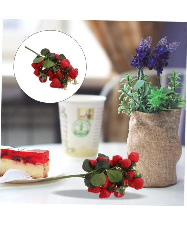 Zerodeko Simulation Blueberry Faux Strawberries Household Decor Fake Fruit Photo Props Decor for Home Faux Strawberry Christmas Decor Strawberry Lantern Foam Red Artificial Model Red 29.00X12.00X5.00CM - Buy Online on GoSupps.com