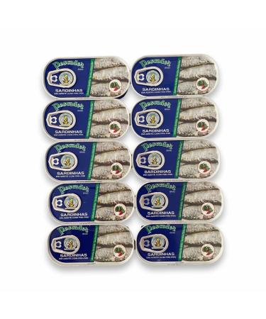 Pescador Portugal Sardines in Olive Oil with Chilli Pepper 10 x 56 g