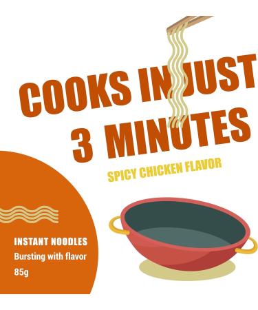 Club Supreme Mala Ramen Instant Noodle - Spicy Chicken Noodles 85G - Cooks In 3 Minutes White - Buy Online on GoSupps.com