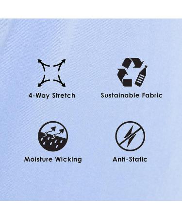 Barco One Boost Women's Scrub Jogger - Mid-Rise 4-Way Stretch Yoga Style Medical Pant - Medium Black - Buy Online on GoSupps.com