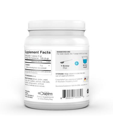 Omne Diem Micronized Max Absorb Creatine 21.16oz - 600G with Micronized Creavitalis - 120 Servings - Buy Online on GoSupps.com