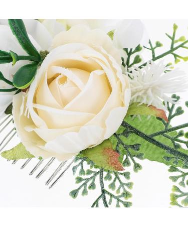 EXCEART Hair Jewelry Hair Comb for Wedding Hair Clips for Women Hair Accessories Bridal Hair Accessories Hair Side Combs for Women Hair Comb Roses Bride Hairpin - Buy Online on GoSupps.com