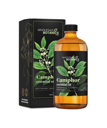 Camphor Essential Oil by Wholesale Botanics | Premium Grade 100% Pure Essential Oil | for Aromatherapy Soaps Lotions & Candles | Vegan & Cruelty Free (16 Fl Oz) 16 Fl Oz (Pack of 1)