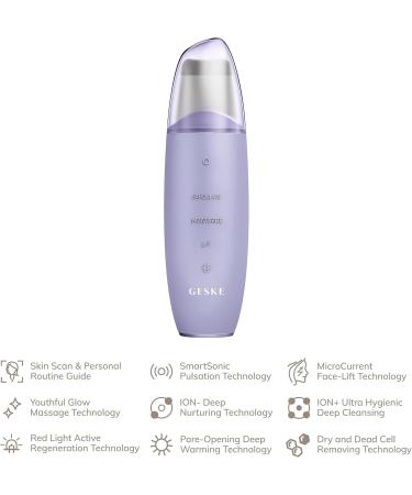 Geske SmartAppGuided Microcurrent Skin Scrubber & Blackhead Remover | 9-in-1 Skincare Tools | Face Cleaning & Anti-Aging Solutions | Professional Facial Lift - Buy Online on GoSupps.com