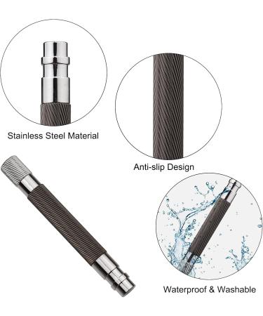 Xiaoxin Stainless Steel Double Edge Razor Grip | Manual Mustache Removal Handle | Premium Safety Razor Accessory - Buy Online on GoSupps.com