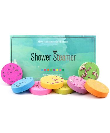 Aromatherapy Shower Steamers Bath Bombs for Women 6-Pack Shower Bombs with Essential Oils 3 Sweet Sensual Scents Shower Aromatherapy Tablets for Relaxation and Wellness Stress Relief Enjoy Home Spa