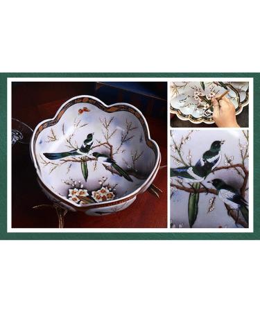 Fruit Bowl Creative Living Room Household Fruit Bowl High-end Ceramic Fruit Plate for Fruit Bread or Decorative Items Kitchenware Fruit Plate - Buy Online on GoSupps.com