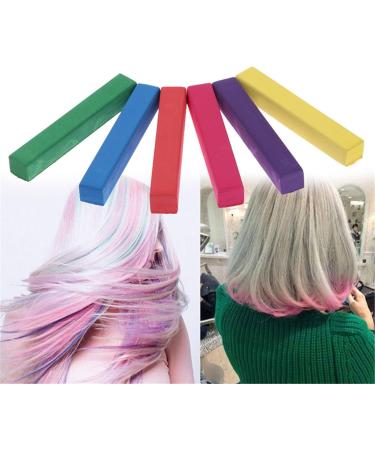 HMILYDYK Hair Chalks Set Glitter Temporary Non-Toxic Rainbow Colored Dye Pastel Kit Works on All Hair Colors Great Christmas Birthday Gifts for Girls Teens 24 Pcs - Buy Online on GoSupps.com
