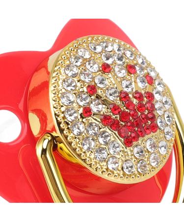 Ultra-Light Soft Silicone Baby Pacifier for Newborns | Shiny Red Pacifiers for 6-18 Month Infants & Breastfed Babies - Buy Online on GoSupps.com